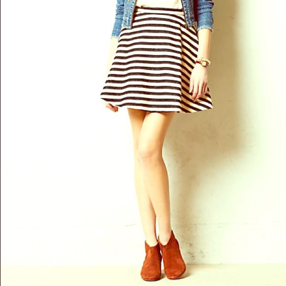 Greylin striped skirt